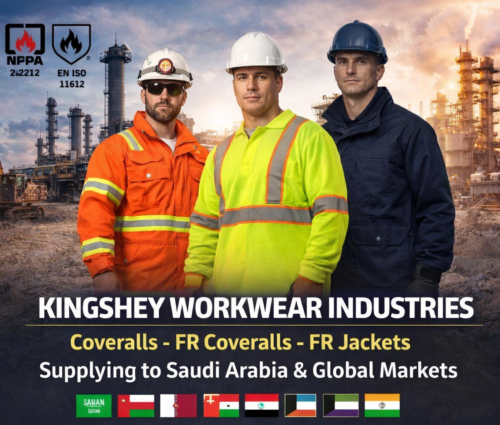 FR coverall manufacturer India supplying fire retardant clothing to Saudi Arabia Oman Qatar Kuwait Iraq